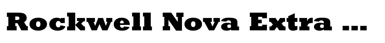 Rockwell Nova Extra Bold